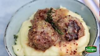 Boulettes de bœuf sauce moutarde à lancienne [upl. by Nairbal454]