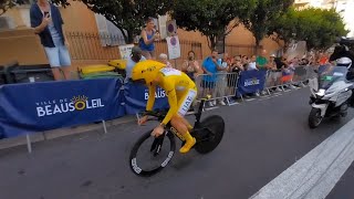 dimanche 21 juillet 202421e étape Tour de France contrelamontre 337 km à Beausoleil Côte dAzur📍 [upl. by Stargell219]