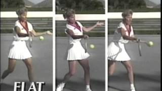 Chris Evert Tennis Tips Basics of Forehand Backhand amp Serve [upl. by O'Kelly805]