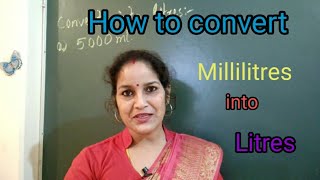 Convert into litres maths foryou [upl. by Ramar299]