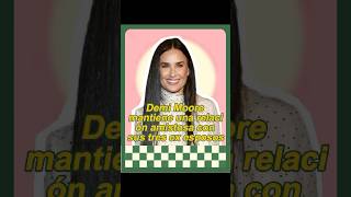 Demi Moore mantiene una relación amistosa con sus tres ex espososforyou celebrity usa fyp [upl. by Graniah]