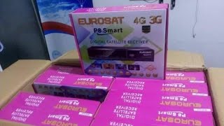 EUROSAT P8 Smart HD । Digital Satellite Receiver । P8 smart STB । satellite Box । DTH । আন বক্সিং [upl. by Eimarej]