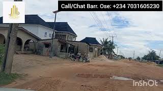 A DRIVE FROM ELEKO JUNCTION TO MAX BEACHFRONT IBEJU TOWN  MOST AFFORDABLE BEACHFRONT ESTATE LAGOS [upl. by Hieronymus762]