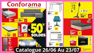 Conforama Nouveau Catalogue Solde Juillet 2024 [upl. by Nayarb]