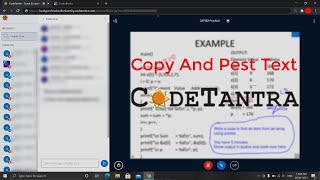 CodeTantra Trick easy to copy and paste in online Class  LPU [upl. by Flory]