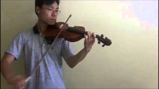 AMEB Violin Series 9 Grade 1 List A No4 A4 Telemann arr Nelson Minuet TWV 342 Performance [upl. by Eaner]