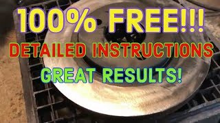 Resurfacing Brake Rotors for Free at Home How to [upl. by Noiz]