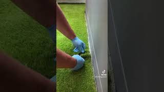 How to Install Artificial Grass for Bocce Ball Court in Toronto shorts turf [upl. by Rotce380]