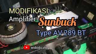 Modifikasi Amplifier Sunbuck AV298 BT [upl. by Darnoc]