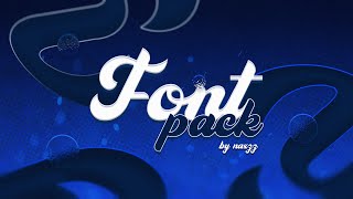 THE BEST FREE Font Pack  100 Fonts  Free Download [upl. by Rodgiva]