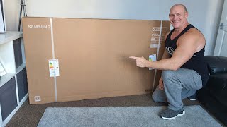 2022 65quot Samsung S95B QDOLED unboxing wall mounting setup image amp sound demo [upl. by Elsbeth]