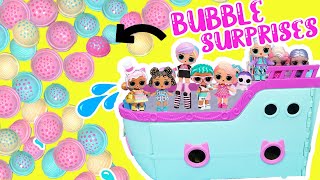 LOL Surprise Mega Ball Magic Surprises Dolls on Spring Break Squishy Sand and Bubbles [upl. by Enitsirt]