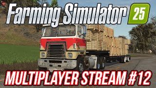 FARMING SIMULATOR 25 MULTIPLAYER 12  Stream 28112024 [upl. by Oinotna402]