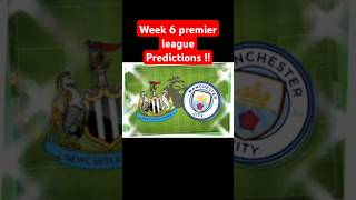 WEEK 6 PREMIER LEAGUE PREDICTIONS premierleague premierleaguepredictions premierleaguefixtures [upl. by Debra]