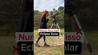 NUNCA faça isso 🤯 Eclipse Solar Anular [upl. by Annaihs]