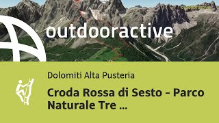 Via ferrata in Dolomiti Alta Pusteria Croda Rossa di Sesto  Parco Naturale [upl. by Kcirdek]