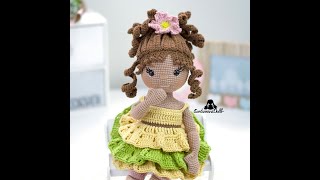 Amigurumi crochet doll pattern Emily  English PDF [upl. by Pirozzo]