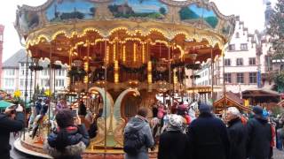 Frankfurt Christmas market MerryGoRound at the St Pauls Church Weihnachtsmarkt Paulskirche [upl. by Nodnerb550]