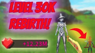 LEVEL 30k REBIRTH  My Biggest Rebirth Yet  ROBLOX GIANT SIMULATOR [upl. by Lipman]