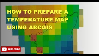 How to prepare a Temperature map using ArcGIS [upl. by Nihhi]