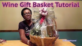 How to Make a Wine Gift Basket  DIY GIFTS [upl. by Iatnohs766]