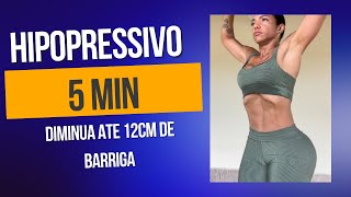 Perca de 4 a 12 cm de barriga com apenas 5 minutos diários Fazendo hipopressivo [upl. by Skurnik]