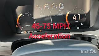 2024 Ford F150 PowerBoost 060 MPH Acceleration [upl. by Nerek]