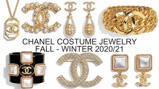 CHANEL FALL WINTER COLLECTION 202021 ❤️ COSTUME JEWELRY [upl. by Ydaj]