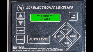 Correcting a RV Leveling System Jack Error [upl. by Schwitzer]