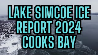 LAKE SIMCOE ICE REPORT JANUARY 15 2024  IS THERE ICE YET COOKS BAY LEFROY KEARNY BEACH ROAD [upl. by Aniaj242]