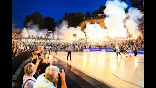 AMAZING ATMOSPHERE Partizan Fans amp OUTSIDE BASKETBALL GAME Grobari at its BEST BELGRADE SERBIA [upl. by Lund]