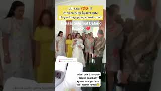 MOMEN BABY KYARRA DI GENDONG OPUNG MASUK RUMAH artis hiburan artis jessicamila yakuphasibuan [upl. by Gentes]