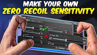 How to make your own Sensitivity  Best Zero Recoil Sensitivity for BGMI  Sensitivity Settings Code [upl. by Walls]