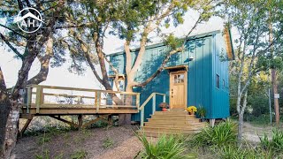 Tiny Home Living Explore This Chic 1Loft Bedroom Tiny House  tinyhometour [upl. by Audie]