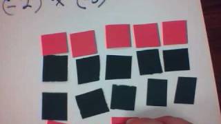 Mrv Teaching Math  Integers 7 Multiplying Integers with tiles [upl. by Chelsea]