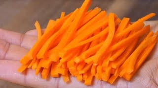 How to Julienne Carrots 🥕 [upl. by Licna]