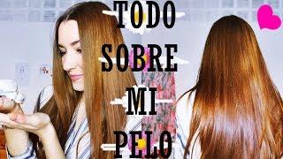 TODO SOBRE MI PELO  COLOR CUIDADOS TRUCOS  RUTINA CAPILAR PELO LISO Enlaces en la cajita [upl. by Kirtley]