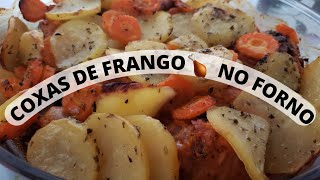 ✅RECEITA DE COXAS DE FRANGO NO FORNO [upl. by Domel488]