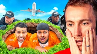 Miniminter Reacts To BETA SQUAD vs SWAT TEAM Hide And Seek AIRPORT EDITION [upl. by Columbyne847]