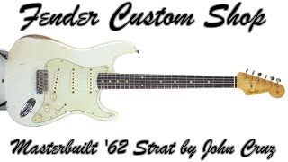 Fender Custom Shop Masterbuilt 62 Stratocaster Relic by John Cruz in Faded Sonic Blue [upl. by Kcirneh861]