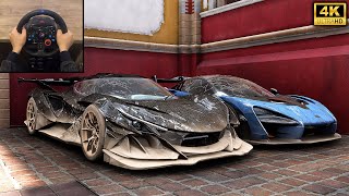 Rebuilding Apollo Intensa Emozione amp McLaren Senna  Forza Horizon 5  Logitech g29 gameplay [upl. by Ot]