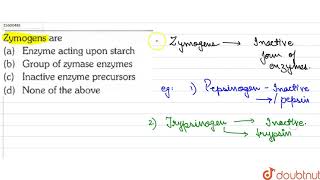 Zymogens are [upl. by Caesaria]