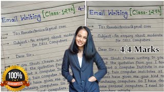 Email Writing Class 12Format EMail Writing 12thEmail WritingFormal Email Writing12th Boards [upl. by Inkster]