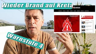 Wieder Brand auf Kreta  Warnstufe 4 KretaCrete 2024 [upl. by Michell157]