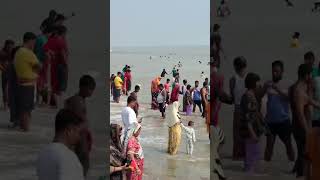 Digha sea beach water waves 🌊⛱️  beautiful weather 🌞🌤️🌈  shortvideo dighaseabeach viralshorts [upl. by Senn]