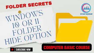 Windows 10 or 11 Folder Hide Option  Folder Secrets [upl. by Bokaj192]