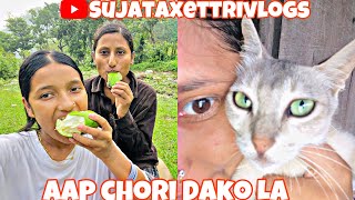 Khola tirw k hudai xa 🌷😮aap chori Dako hai sujataxettrivlogs food keepsupporting gaighat [upl. by Yleik]