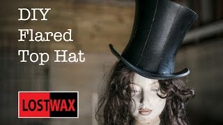 How To Make A Mad Hatter Top Hat A DIY Tutorial and Pattern Halloween idea [upl. by Anatsirhc]