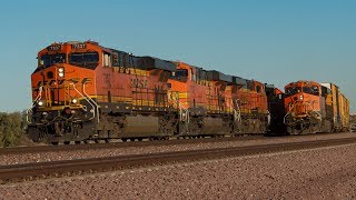 Desert Railfanning High Speed Freight Trains on the BNSF Needles Sub [upl. by Rafaelle]