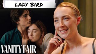 Saoirse Ronan Rewatches Little Women Lady Bird Atonement amp More  Vanity Fair [upl. by Edmanda]